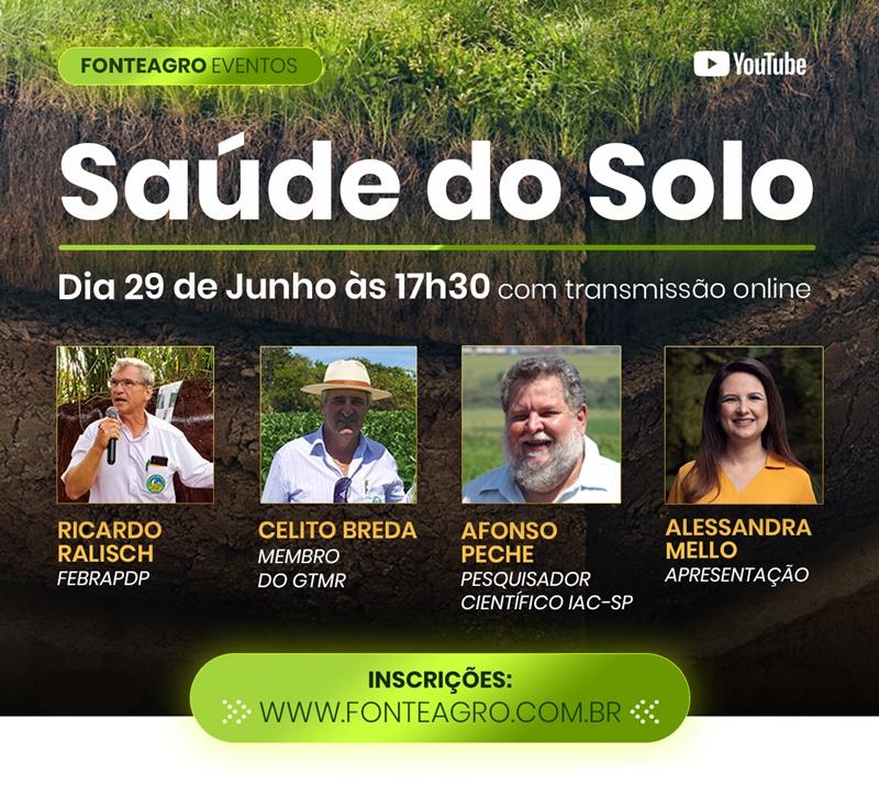Saúde do solo brasileiro é tema de painel com pesquisadores referenciados do país