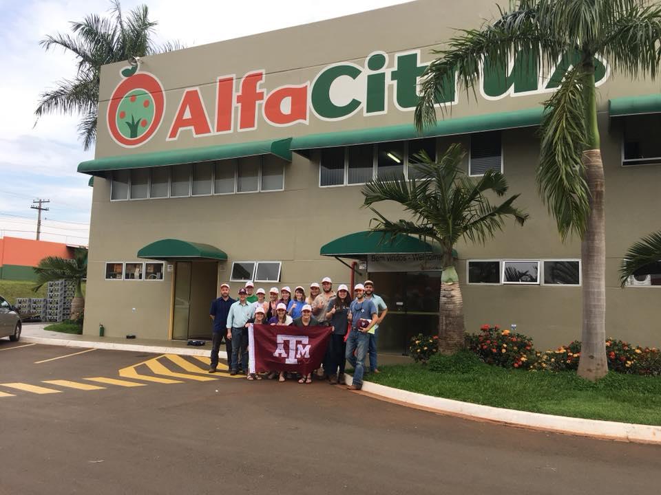 Alunos da Texas A&M University visitam a AlfaCitrus