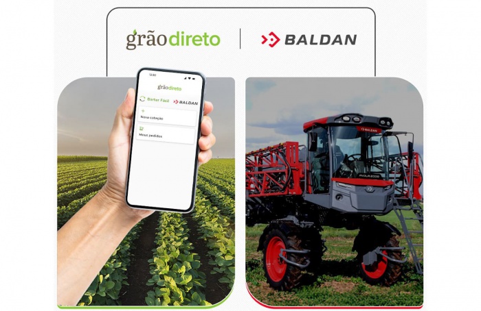 Baldan estreia barter com máquinas agrícolas