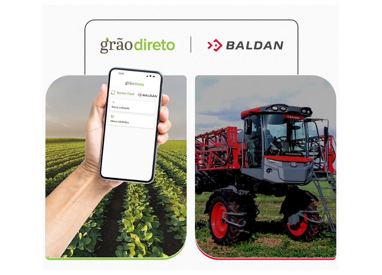 Baldan estreia barter com máquinas agrícolas