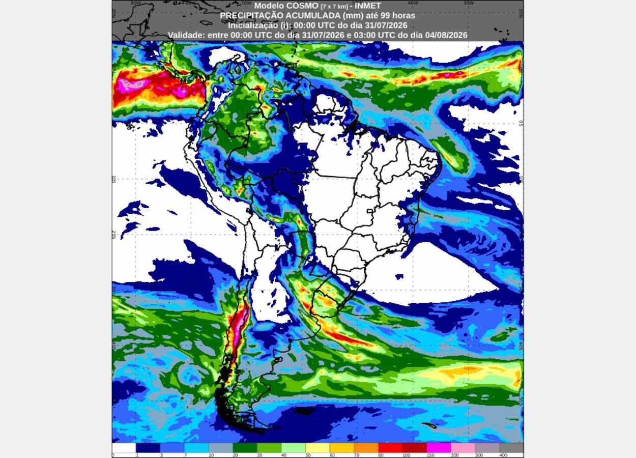 Inmet: previsão do tempo até segunda-feira (3)