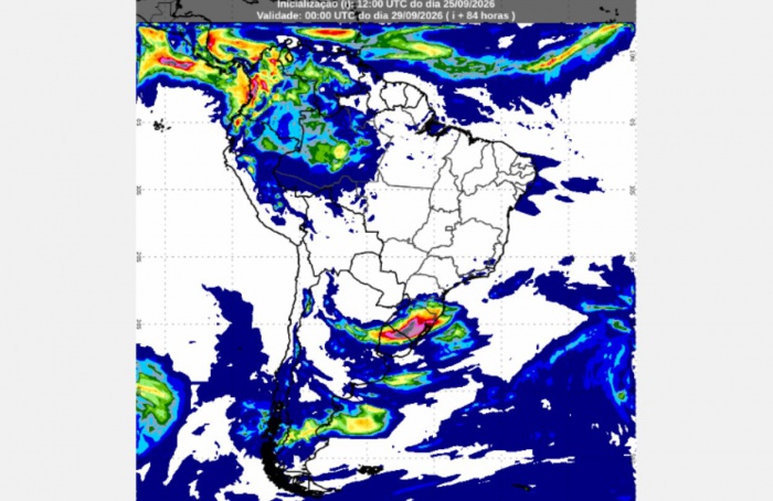 Inmet: previsão do tempo até segunda-feira (28/9)
