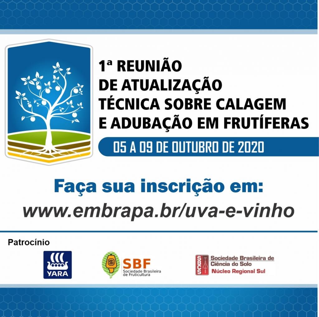 Evento sobre calagem e adubação em frutíferas está com inscrições abertas