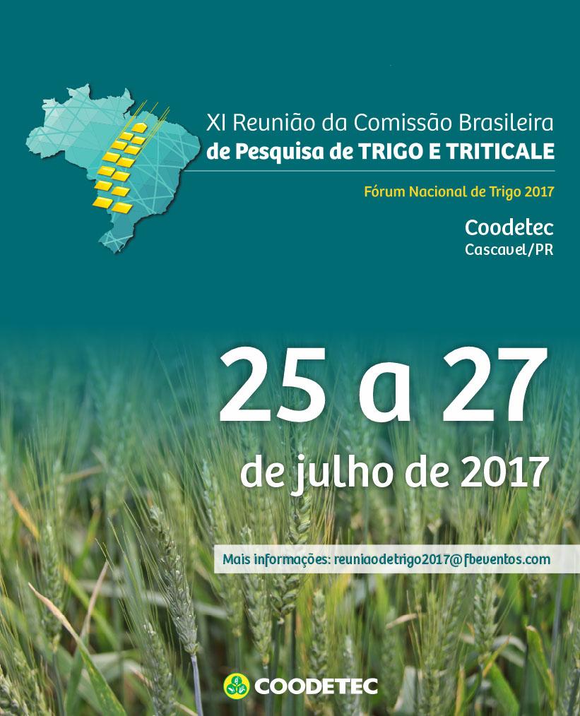 Reunião de Pesquisa de Trigo será em julho