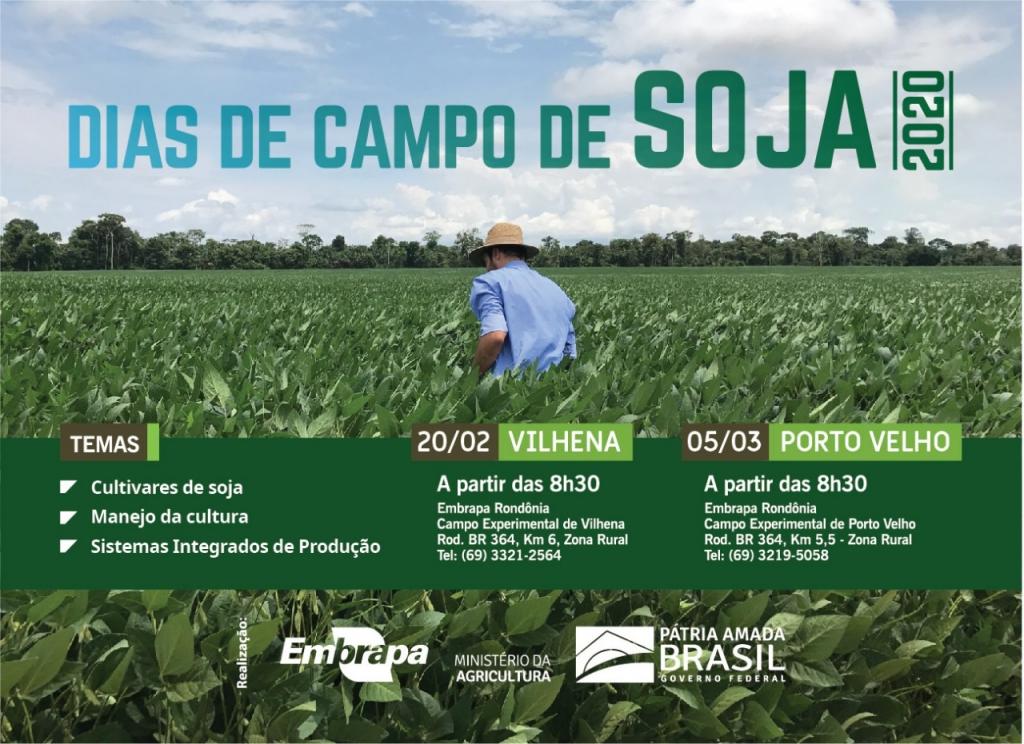 Embrapa apresenta Dias de Campo de Soja em Rondônia