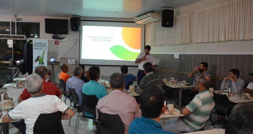 Fundecitrus realiza evento de manejo regional em Monte Azul Paulista, SP