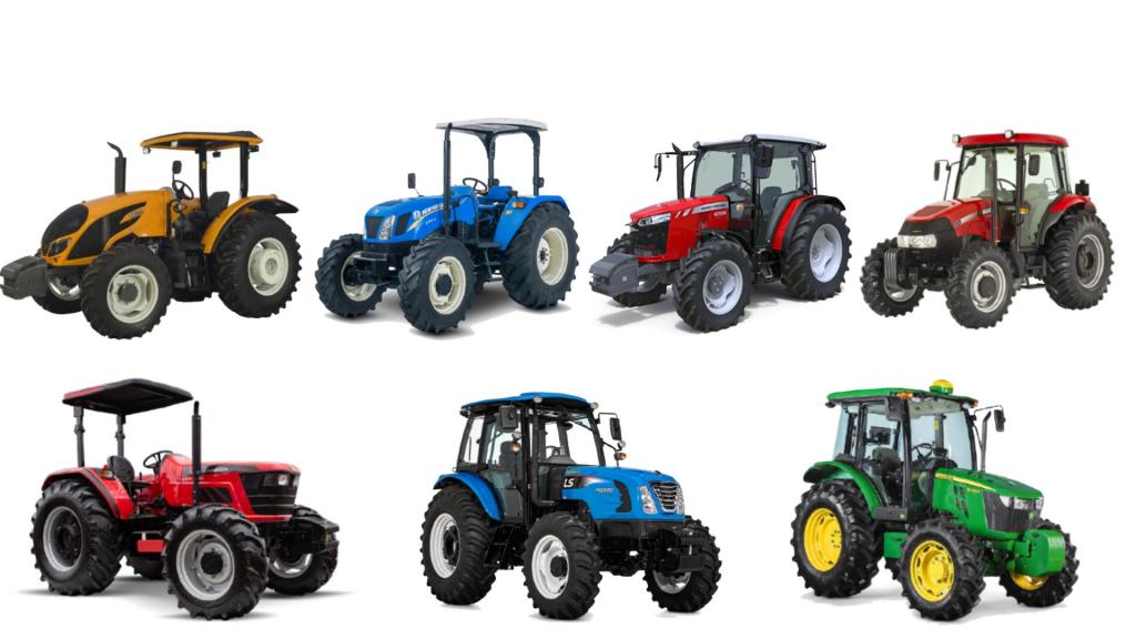 Comparison of 75hp tractors sold in Brazil