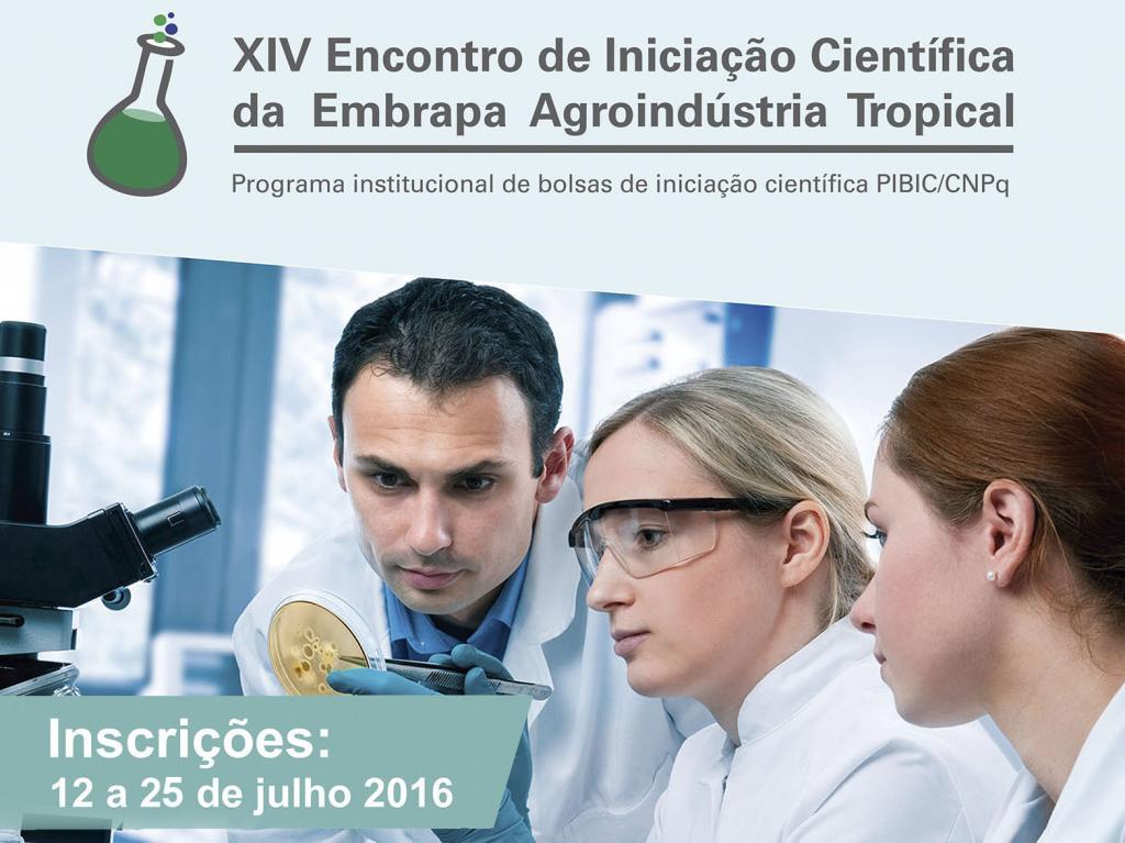 Prorrogado prazo de inscrições do XIV Encontro de Iniciação Científica