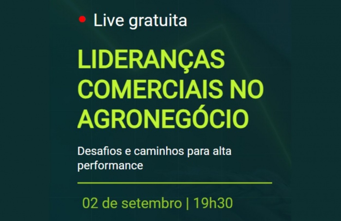 Evento online debate liderança comercial no agronegócio