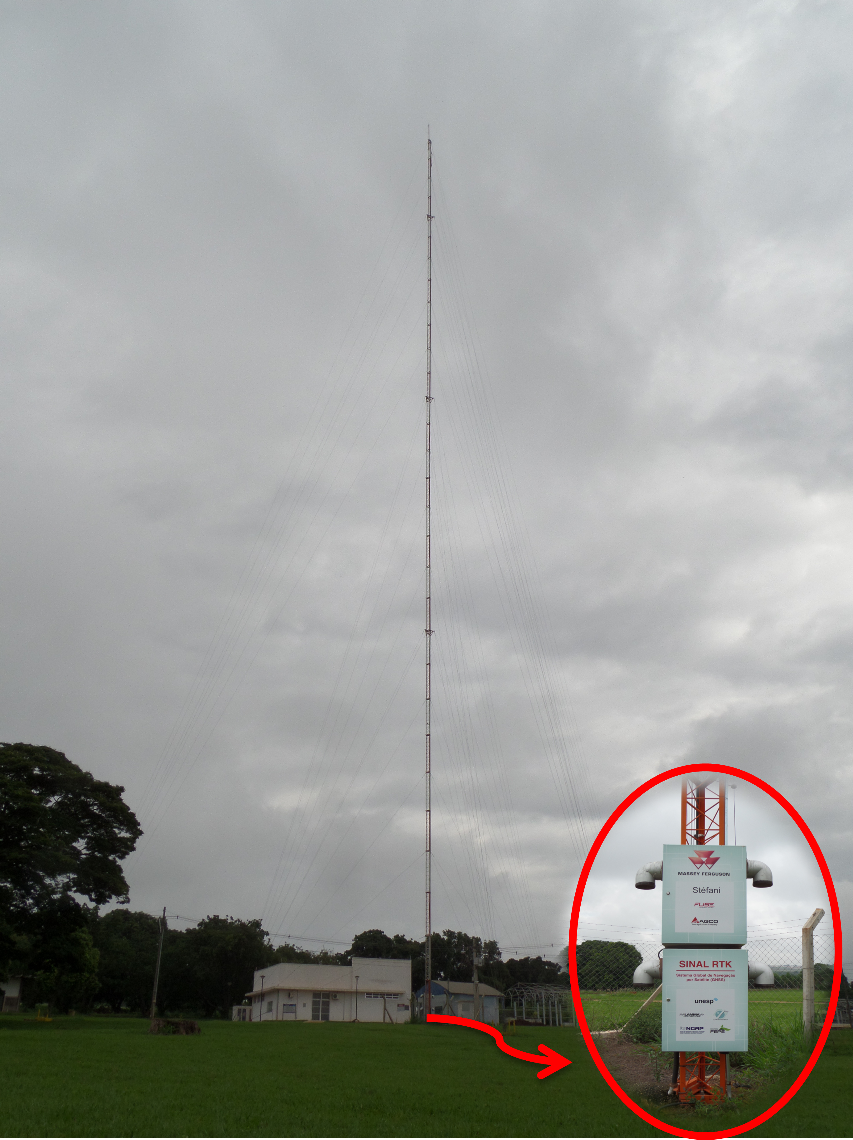 Antena com base RTK.