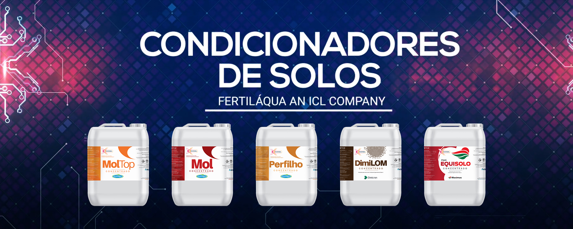 Fertiláqua lança versão concentrada de seus Condicionadores de Solos