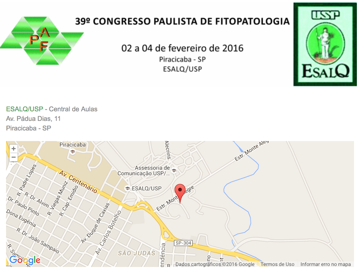 Congresso Paulista de Fitopatologia começa na próxima terça (2/2)