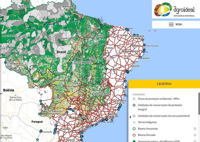 Sistema Agroideal ajuda a avaliar riscos socioambientais para soja