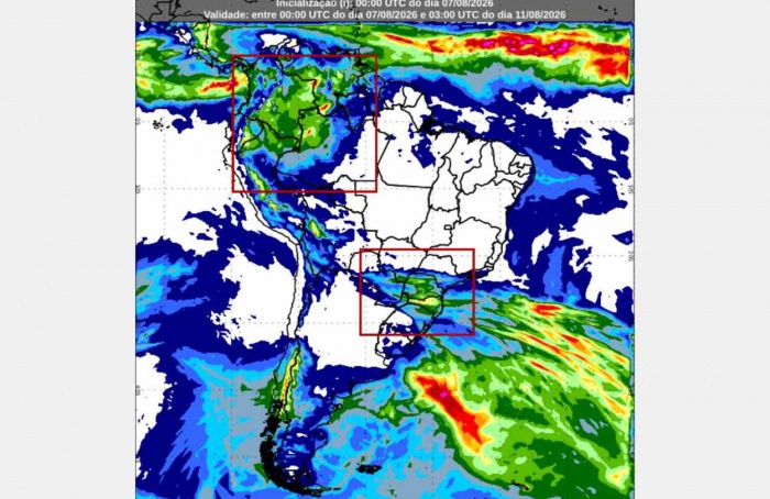 Inmet: previsão do tempo até segunda-feira (10)