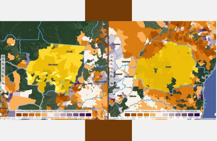 Umidade do solo é a menor em 30 anos no Mato Grosso e Paraná, diz EarthDaily Agro