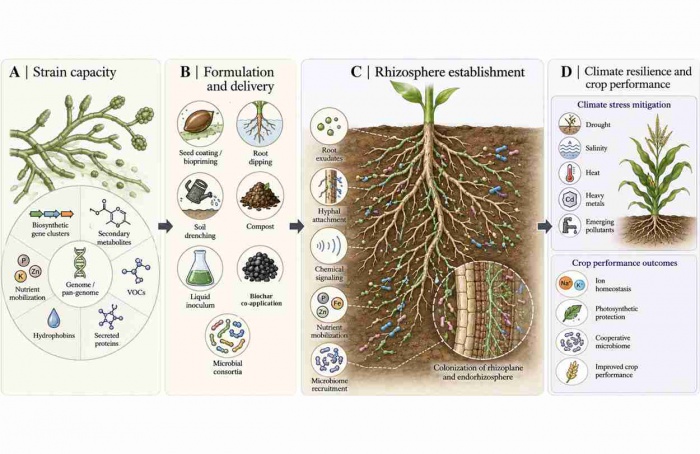 Trichoderma amplia tolerância de culturas a estresses abióticos