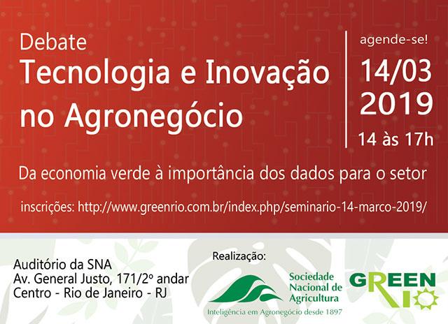 Seminário Tecnologia e Inovação no Agronegócio acontece em março