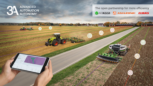 Claas, AgXeed and Amazone establish autonomy network between manufacturers