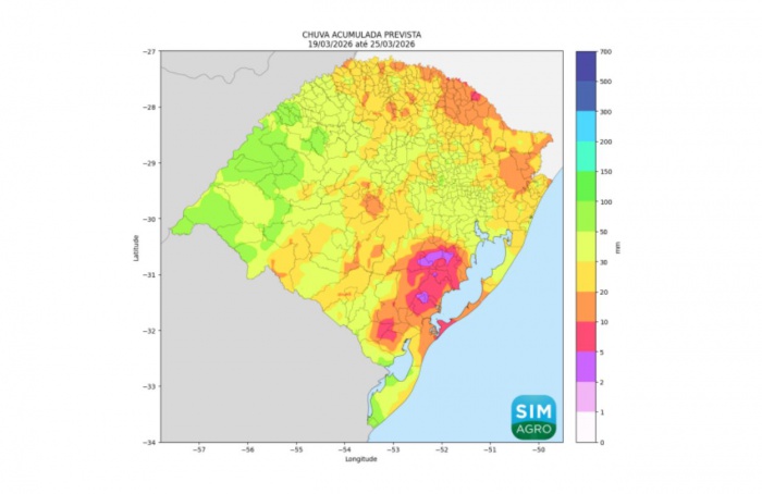 Frente fria traz chuva e mantém tempo variável no RS