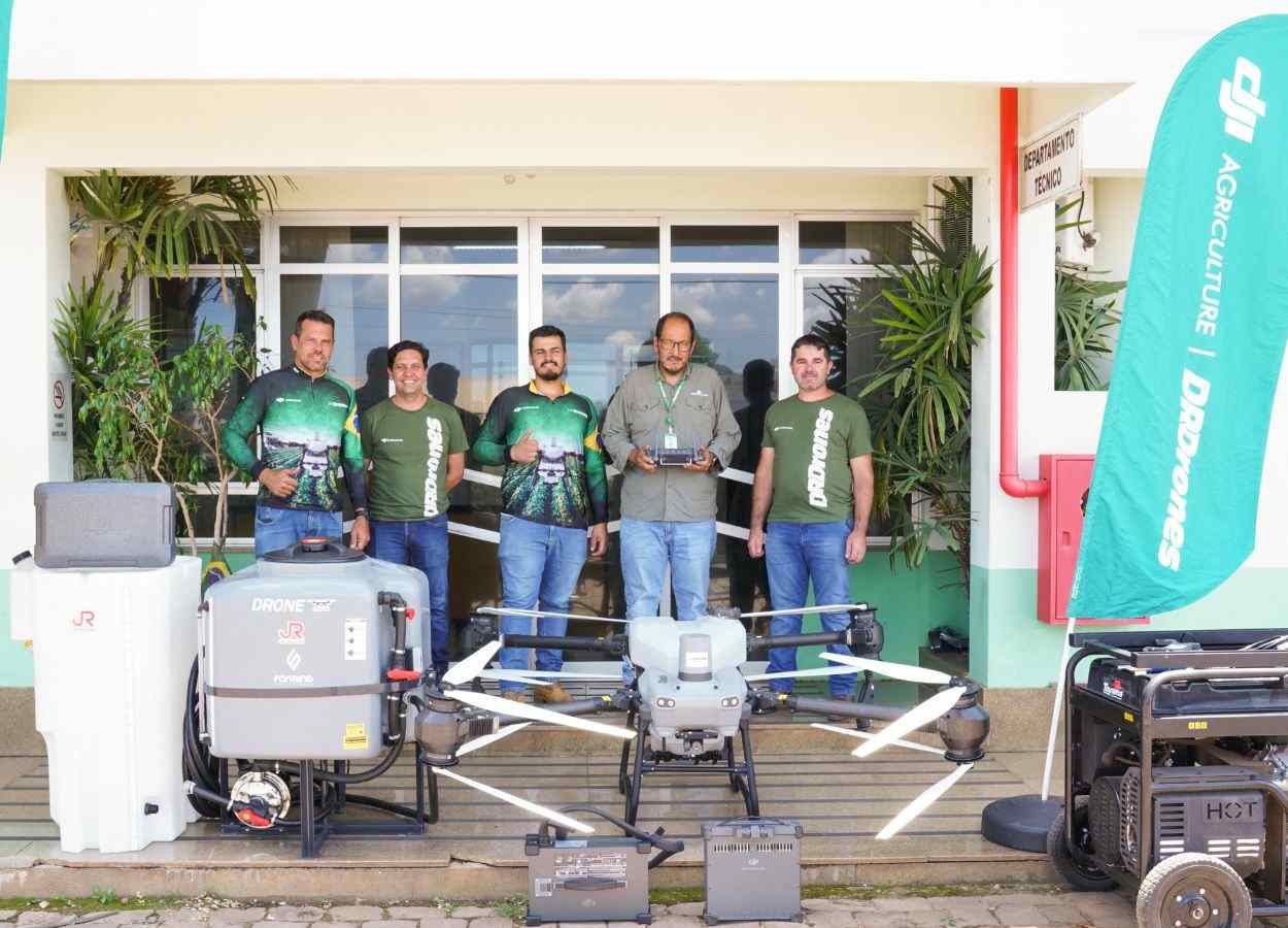 Copercampos inicia testes com drone agrícola DJI Agras T50