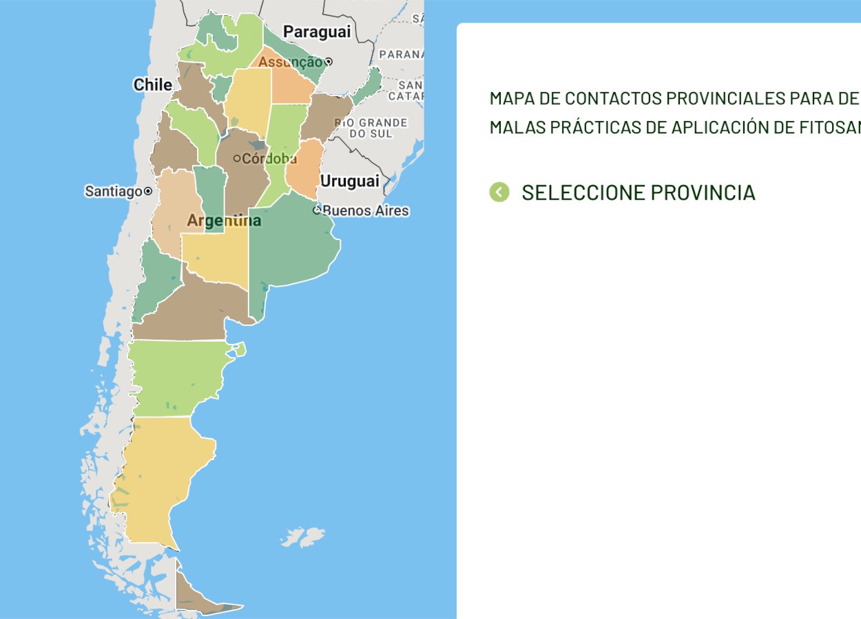 Casafe launches map for reporting pesticides in Argentina - Cultivar  Magazine